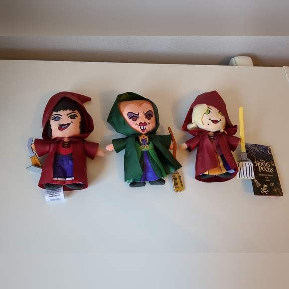 New DISNEY PARKS Sanderson Sisters Plush 3 Pc Set Hocus Pocus Small HALLOWEEN - Picture 1 of 8